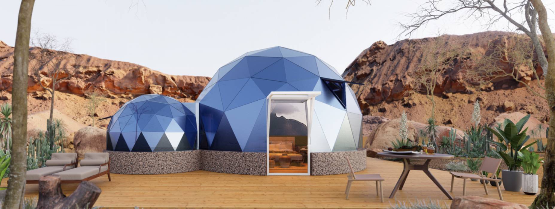 勐海县球形智能光伏玻璃星空房